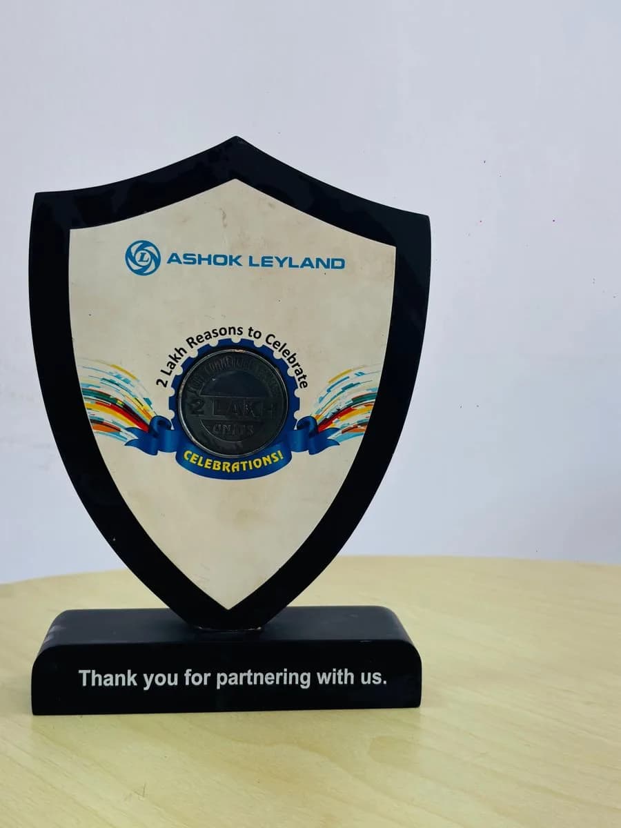 Ashok Leyland — 2 Lakh LCV Units Milestone Award Ashok Leyland — 2 Lakh LCV Units Milestone Award